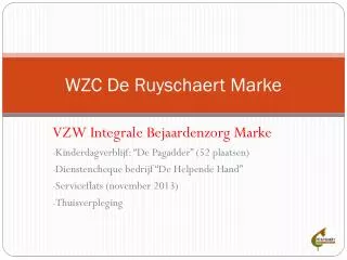 wzc de ruyschaert marke