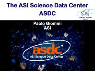 The ASI Science Data Center ASDC