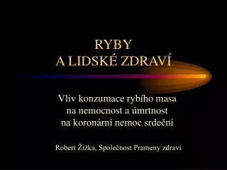 ryby a lidsk zdrav