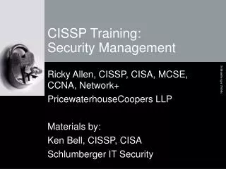 CISSP Training: Security Management