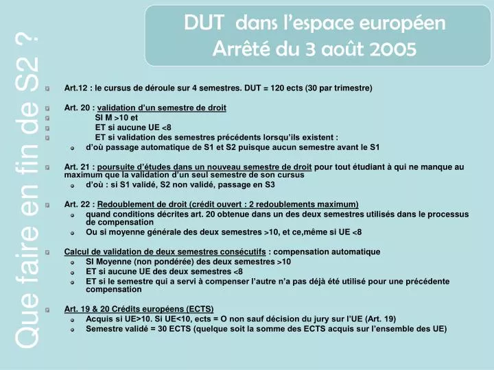 dut dans l espace europ en arr t du 3 ao t 2005