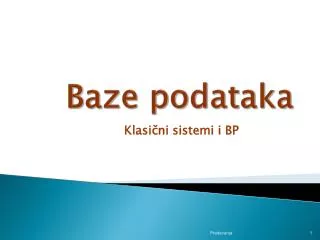 baze podataka