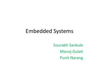 Embedded Systems