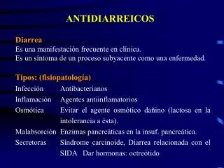 ANTIDIARREICOS