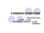 COMMON SYMPTOMS - slide 1