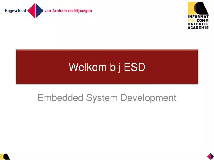 welkom bij esd