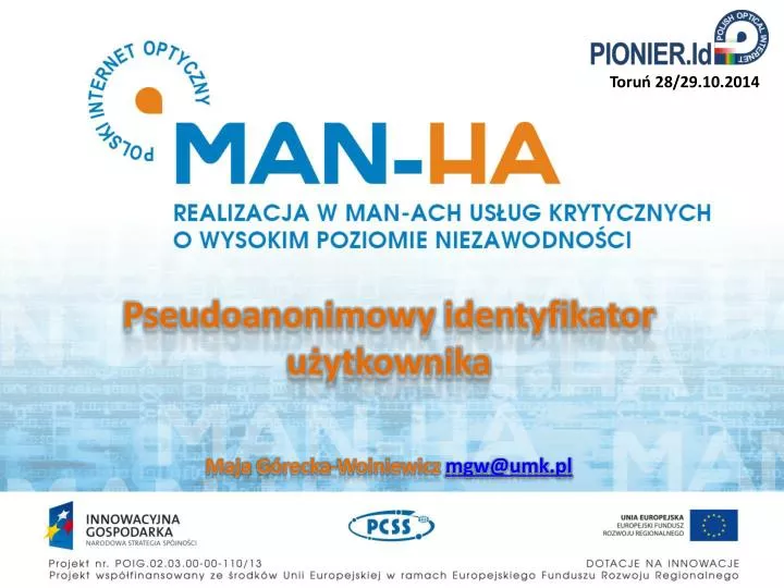 pseudoanonimowy identyfikator u ytkownika