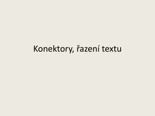 konektory azen textu