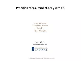 Precision Measurement of F 2 with H1
