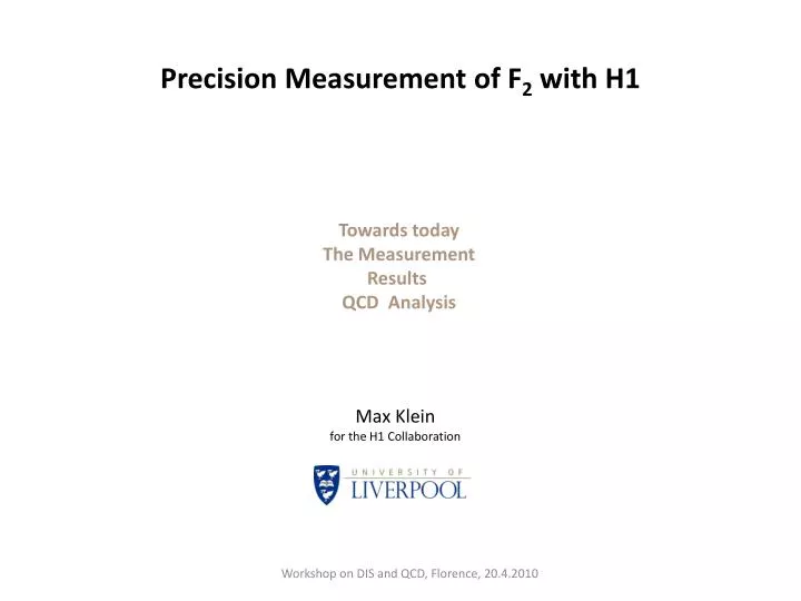 precision measurement of f 2 with h1