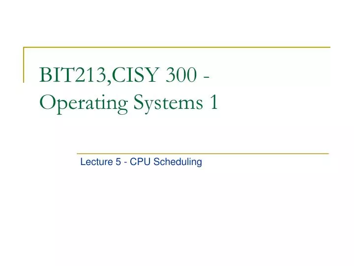 bit213 cisy 300 operating systems 1