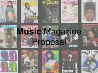 Music Magazine Proposal