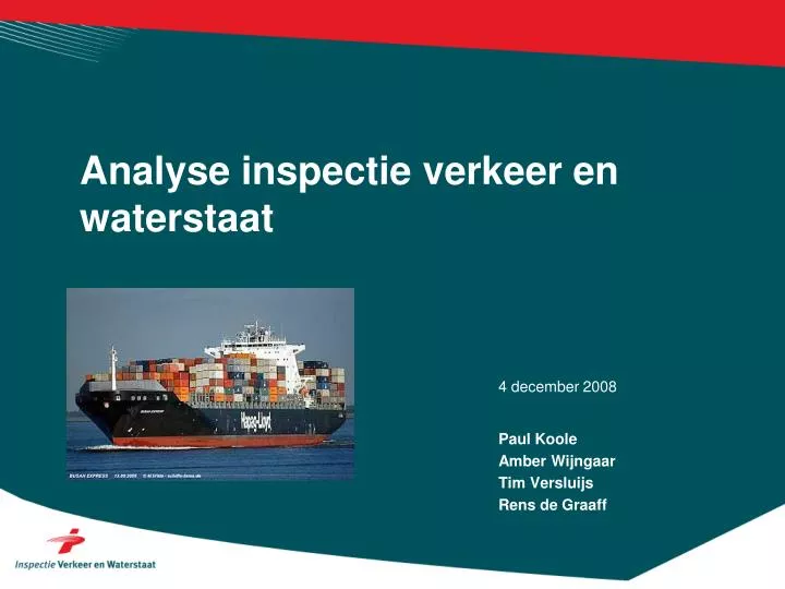 analyse inspectie verkeer en waterstaat