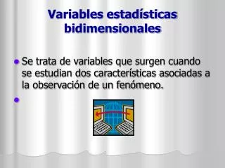 variables estad sticas bidimensionales