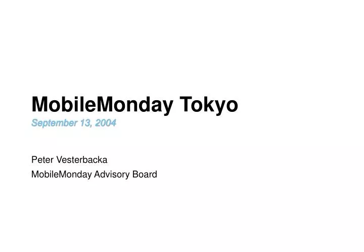mobilemonday tokyo