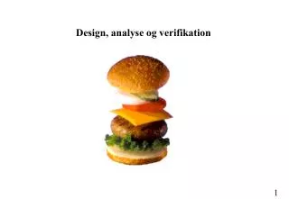 Design, analyse og verifikation