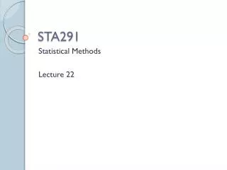 STA291