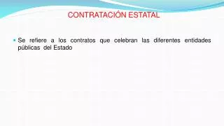 contrataci n estatal