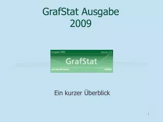 grafstat ausgabe 2009