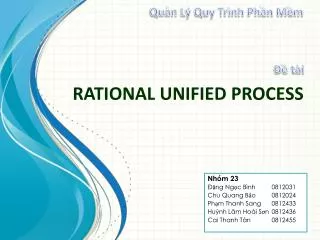 rational unified process