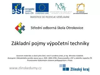 z kladn pojmy v po etn techniky