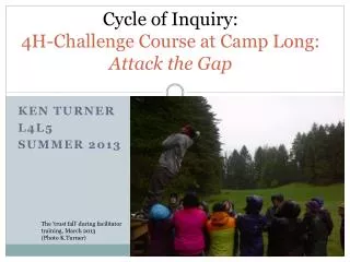 Cycle of Inquiry: 4H-Challenge Course at Camp Long: Attack the Gap