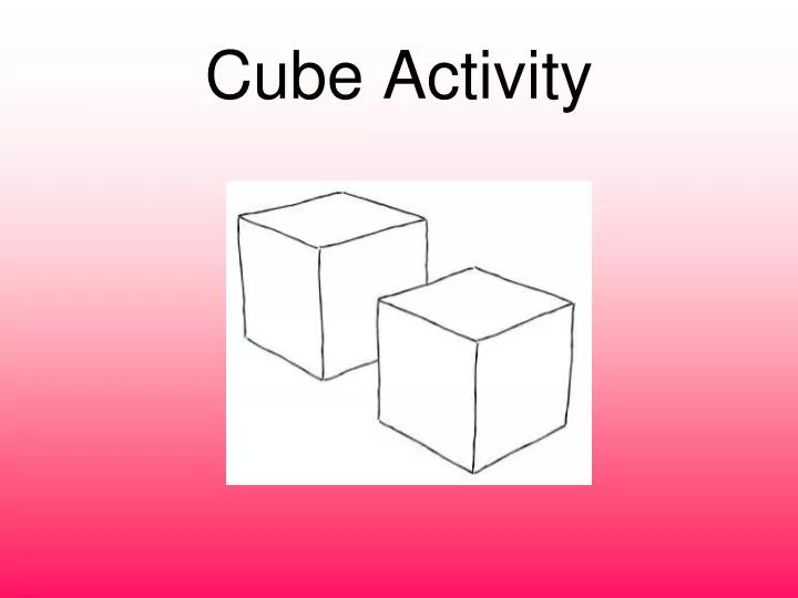 cube activity