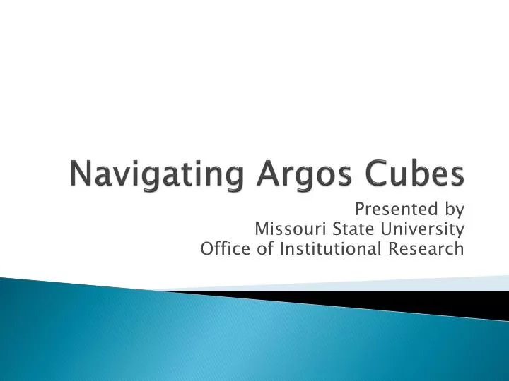 navigating argos cubes