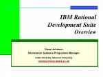 IBM Rational Development Suite Overview - slide 1