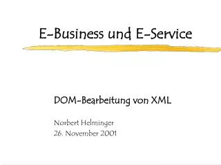 e business und e service