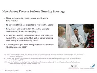 New Jersey Faces a Serious Nursing Shortage