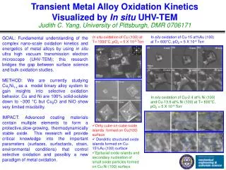 Transient Metal Alloy Oxidation Kinetics Visualized by In situ UHV-TEM