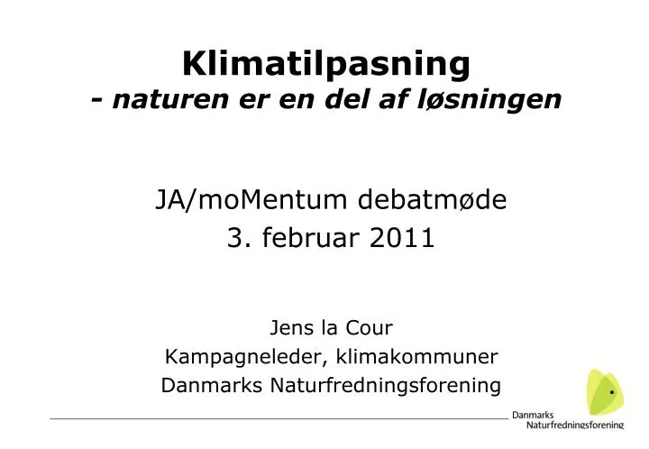 klimatilpasning naturen er en del af l sningen