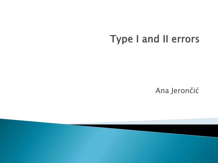 type i and ii errors