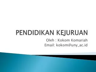 pendidikan kejuruan