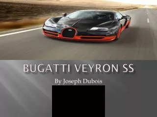 Bugatti Veyron SS