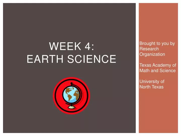 week 4 earth science
