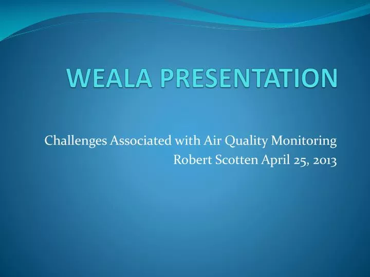 weala presentation