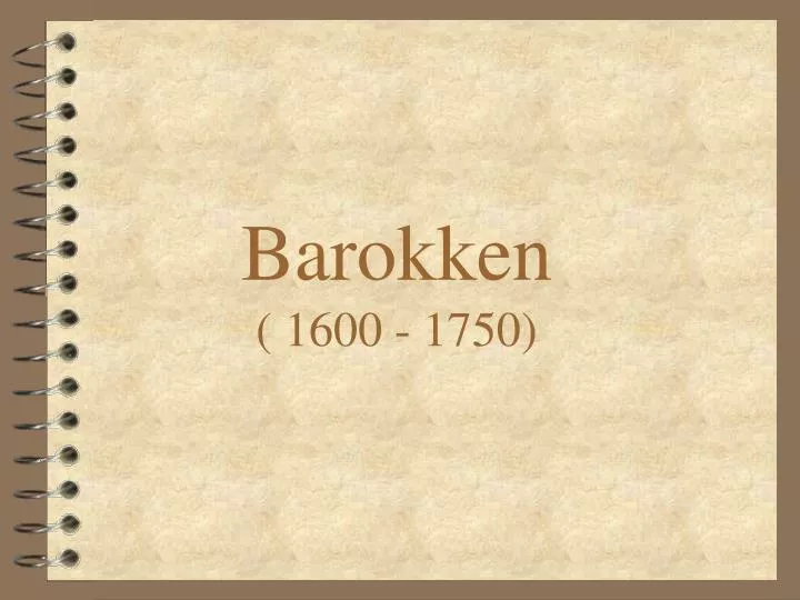 barokken 1600 1750