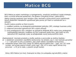 matice bcg