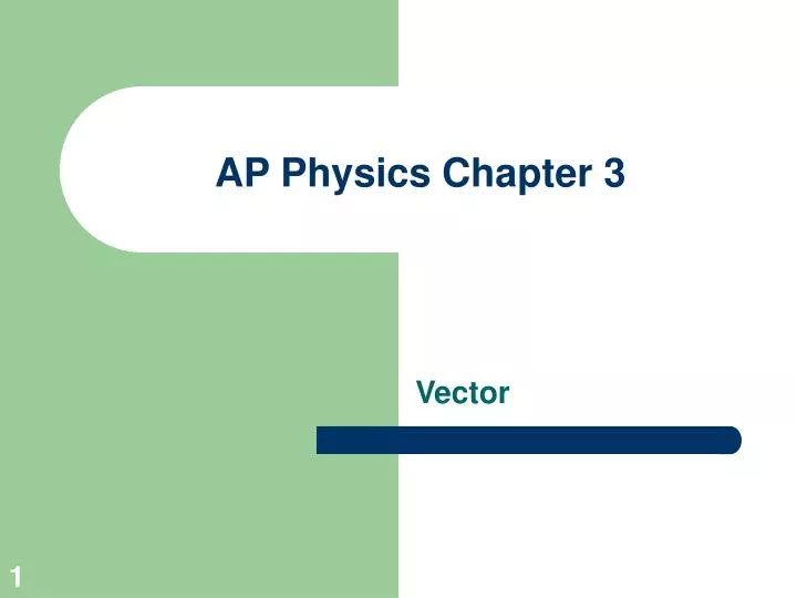 ap physics chapter 3