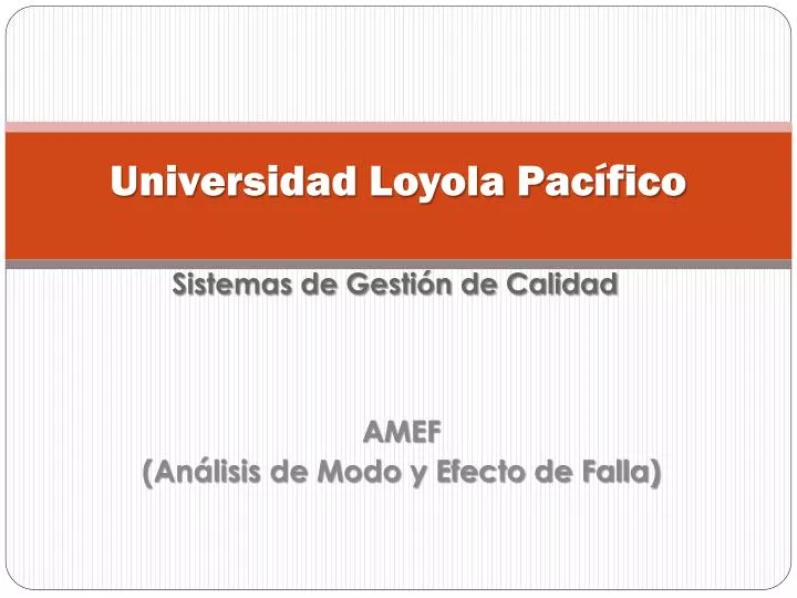 universidad loyola pac fico