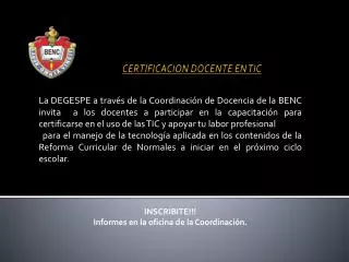 certificacion docente en tic