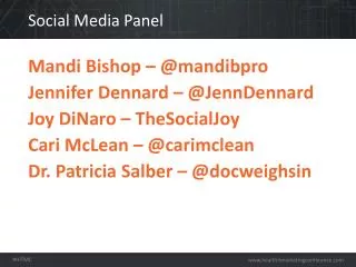 Social Media Panel