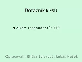 dotazn k k esu