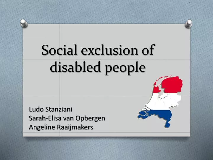 social e xclusion of disabled p eople