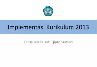 implementasi kurikulum 2013