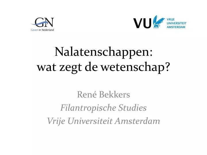 nalatenschappen wat zegt de wetenschap