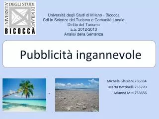 pubblicit ingannevole