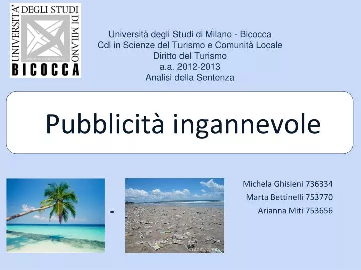 pubblicit ingannevole